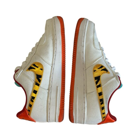 Nike Air Force 1 Low LX Year Of The Tiger White Gold Red DR0148-171 Womens 6.5 - Picture 7 of 13